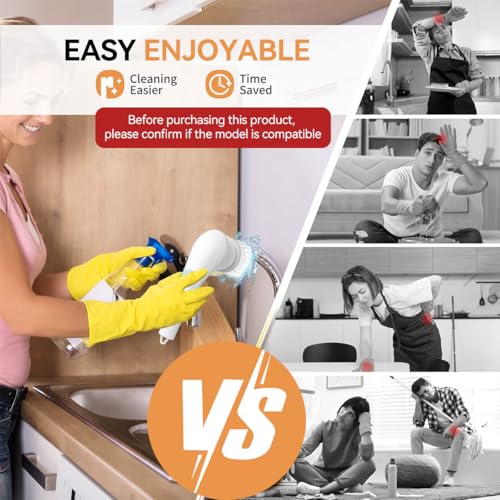 Serplex 5Pcs Electric Scrubber Attachments Electric Cleaning Brush Heads Interchangeable Brush Head Attachments for Cordless Rotary Scrubber Handheld Power Brushes Serplex 5Pcs Electric Scrubber Attachments Electric Cleaning Brush Heads Interchangeable Brush Head Attachments for Cordless Rotary Scrubber Handheld Power Brushes